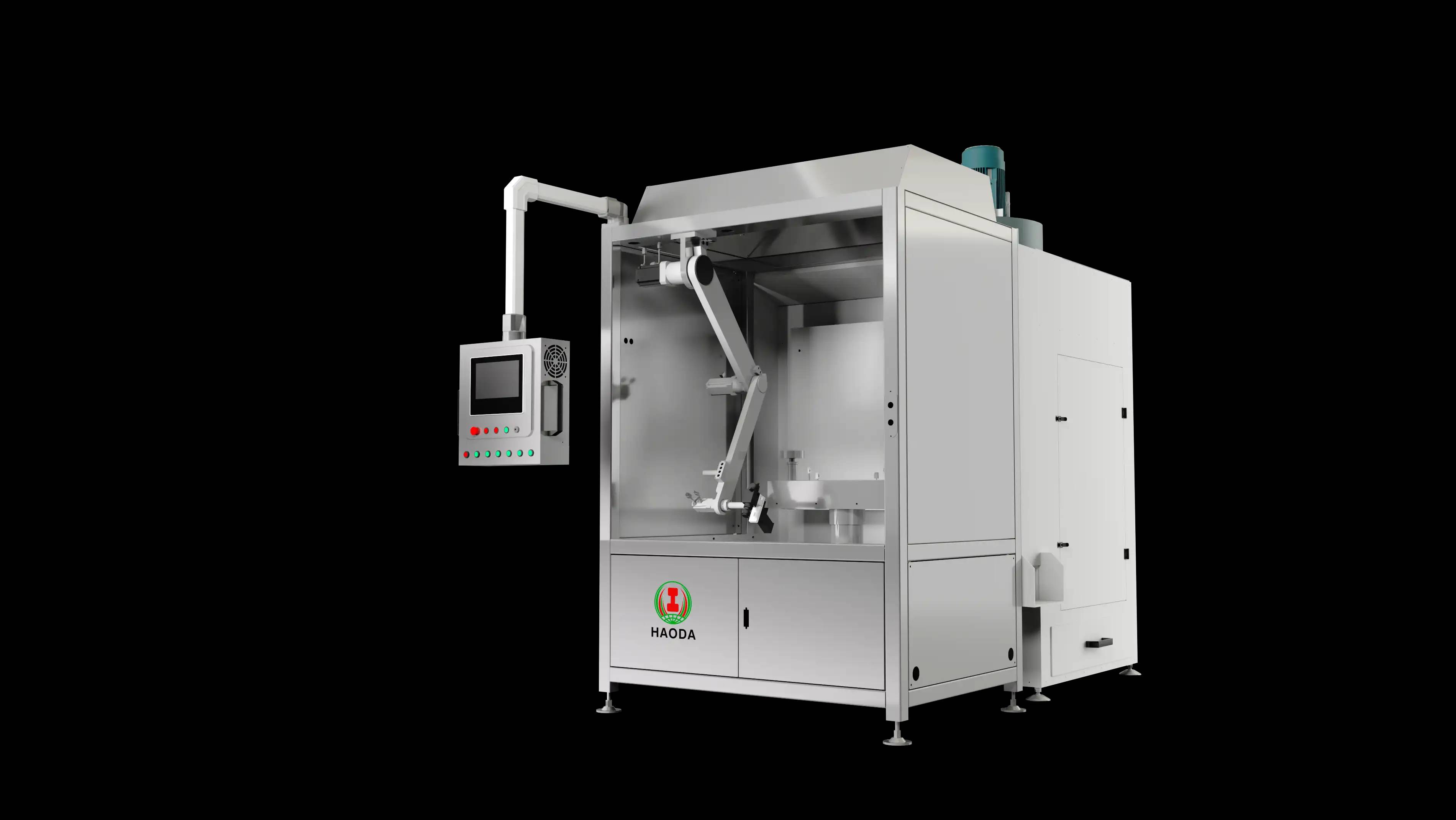 全⾃动四⼯位⾃学习喷釉机