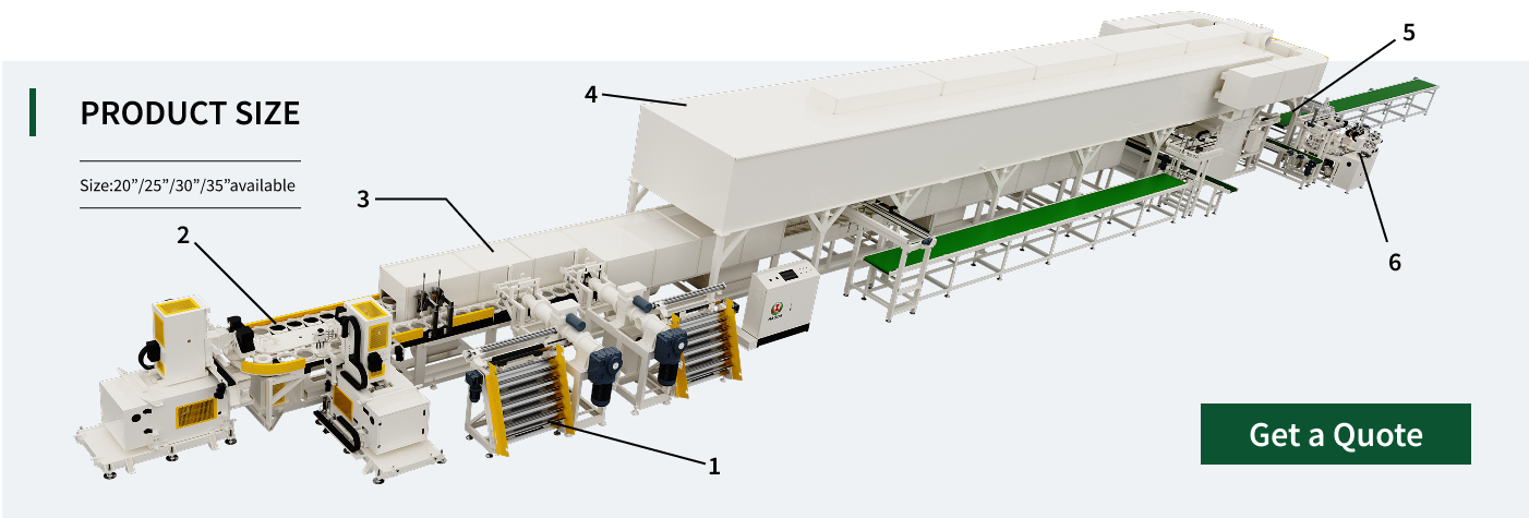 JIGGING LINE - Double Forming Heads - Optional Secondary Drying System